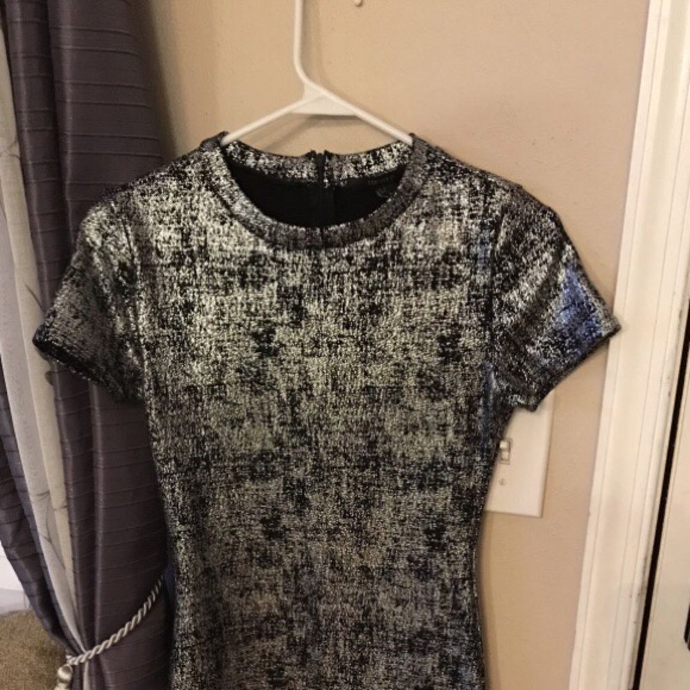 Black and silver dress